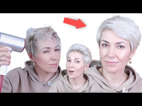 Как сделать укладку на короткие волосы феном в домашних условиях видео