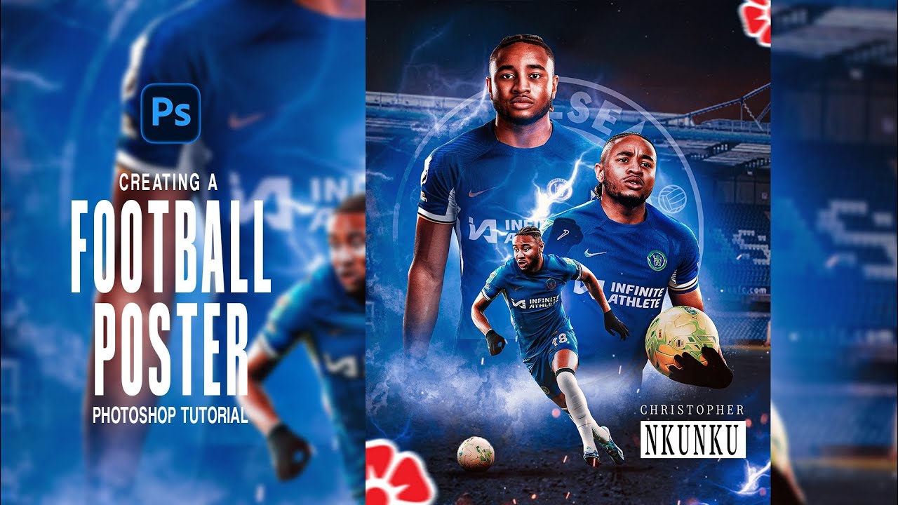HOW TO CREATE A SPORTS POSTER IN ADOBE PHOTOSHOP | PHOTOSHOP SPORTS ...