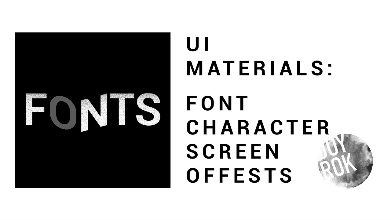 Fonts - Character Isolation With Screen Offsets - YouTube