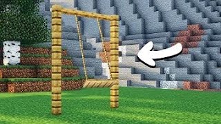 Minecraft Pe How To Make A Working Swing Set No Mods
