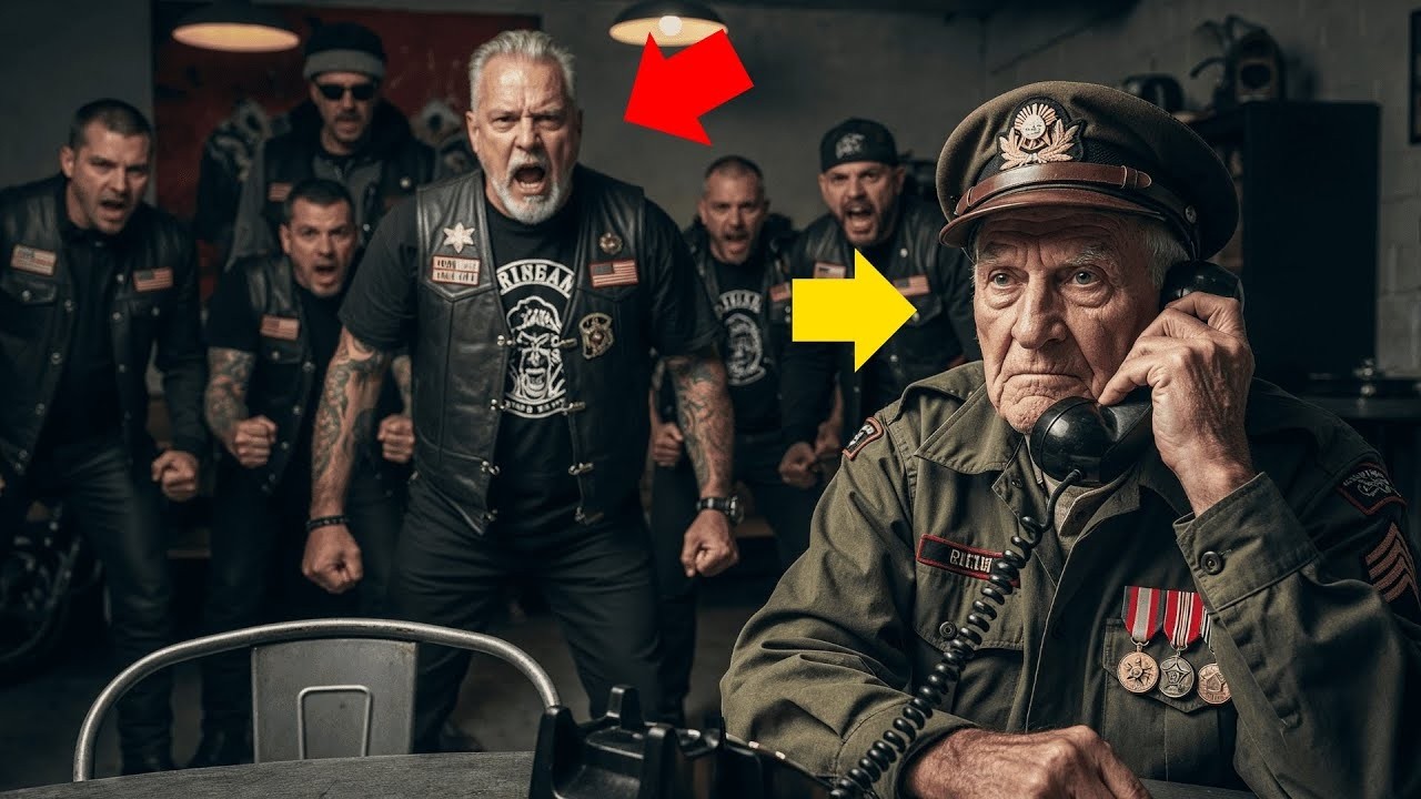 90 Jährige Veteranin Wird Von Bikern Schikaniert – Bis Sie Einen Schockierenden Anruf Tätigt