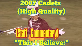 2007 Cadets Finals with Staff Commentary (High Quality)