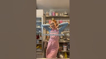 The BEST buttercream recipe for cakes 🤫 #baking #bakerlife #recipe
