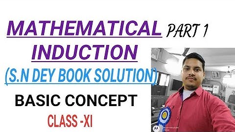 Mathematical Induction//Class -XI//basic concept//PART 1