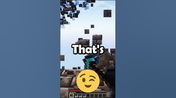 did you count how many blocks i mined? 🤔 #minecraft #minecraftshorts #shorts