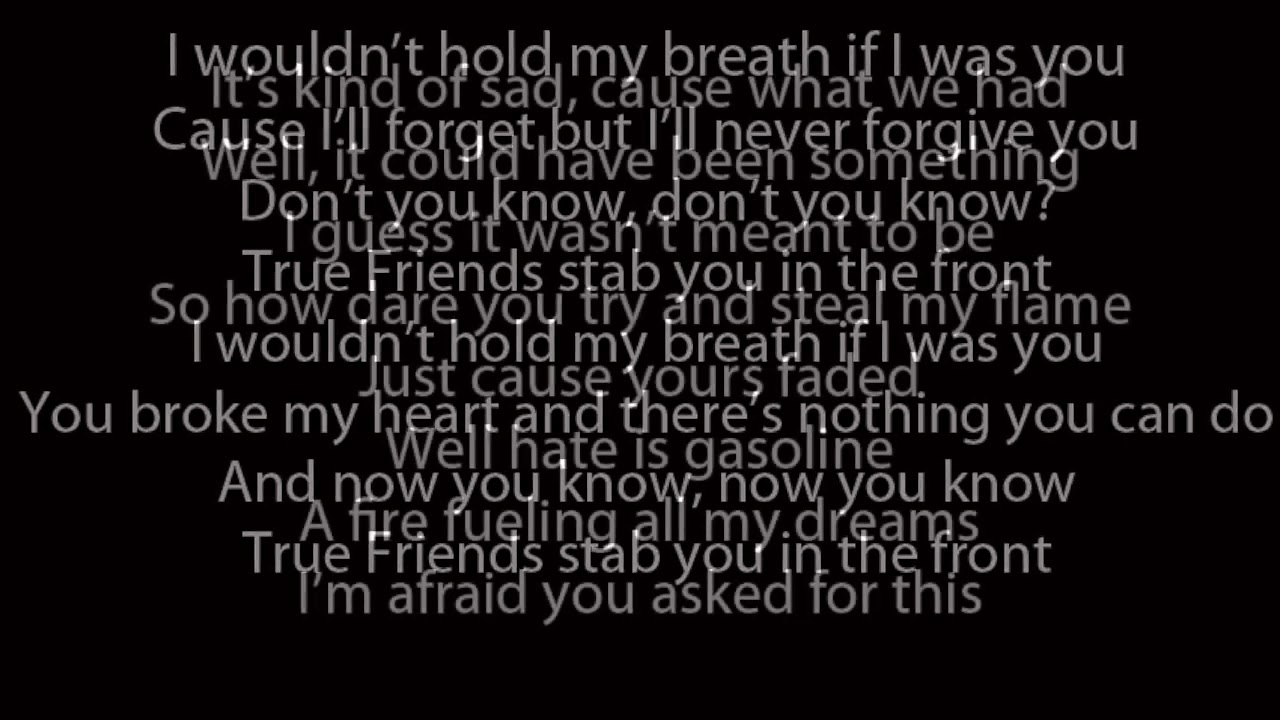 Bring Me The Horizon True Friends Lyrics YouTube