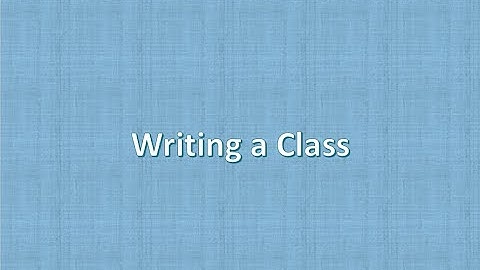 Writing a Class In Java Using IntelliJ