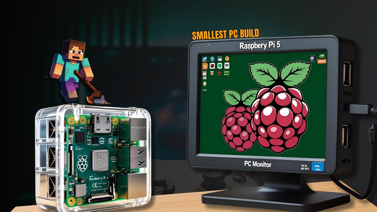 I Built the 😎SMALLEST PC with Raspberry Pi 3! 😲🔥 | Tiny Gaming & Coding Machine!