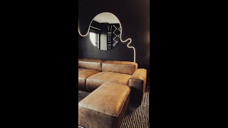 Leather sofa of my dreams! #masculinedecor #leathersofa #atlantainteriordesigner