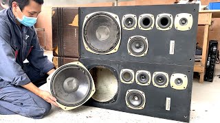 KENWOOD speaker system restoration // The best restoration you&#39;ve ever seen