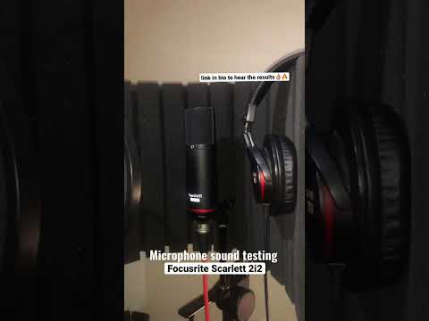 Sound test Focusrite Scarlett 2i2