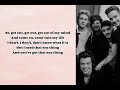 One direction  one thing song lyrics