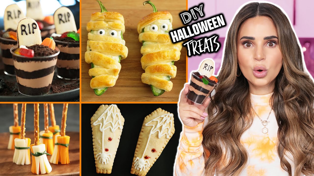 Holidays - Last Minute EASY Halloween Treats | Halloween Recipes | DIY Snacks by Rosanna Pansino