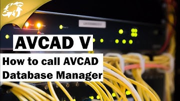 AVCAD V - AVCAD for Microsoft Visio - How to call AVCAD Database Manager