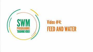 Training video #4 Poultry feed and water - #SWMProgramme