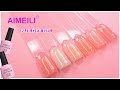 AIMEILI BUILDER GEL (BIAB) SWATCHES 🌸 | SET 36 | CHEAP AMAZON GEL NAIL POLISH 💜💅