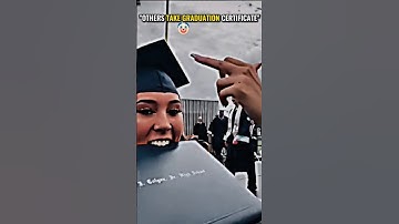 Others take graduation certificate V.s The Last One 💀 #trollface