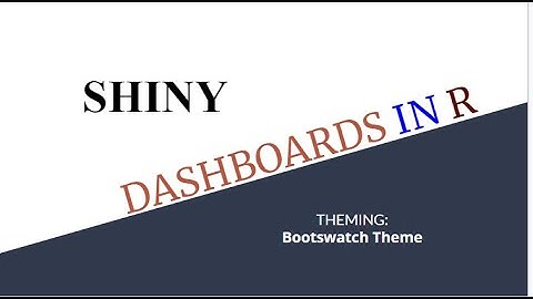 12.0 Theming - Bootswatch themes in shiny 2023