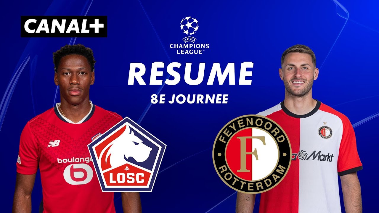El resumen de Lille / Feyenoord - Liga de Campeones 2024-25 (J8 ...