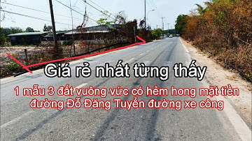 Nhà đất củ chi | giá rẻ | giới thiệu | Lô đất đẹp DT 1 mẫu 3 mặt tiền đường xe công 2 làn