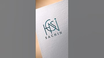 Sachin Name logo #logo  #name  #calligraphy #sachin #viralshorts
