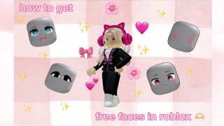 How to get free faces in Roblox (tutorial) ⭐️