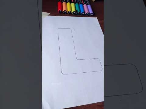 “L”with neon lights