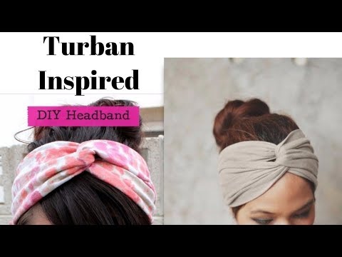 DIY Headband Out Of T shirt - Turban Inspired Headbands
