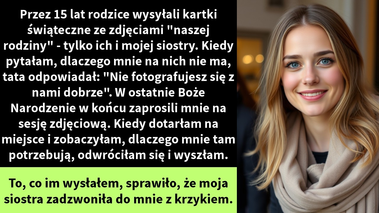 Przez 15 lat rodzice wysyłali kartki świąteczne ze zdjęciami 