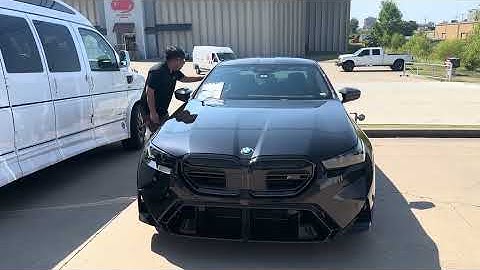 Tulsa Auto Wraps | White Glove Auto | BMW M5 | XPEL Prime Window Tint | XPEL Fusion Ceramic Coating.