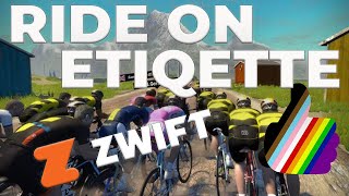 Is There a Ride On Etiquette on Zwift?