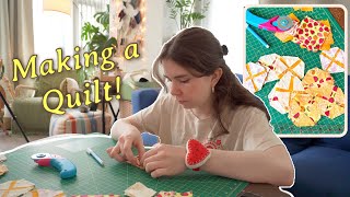 My First Quilt Ever!✨ A Beginner’s Hand-Sewing Journey