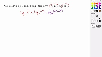 More Simplifying Logarithmic Expressions