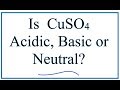 pH and Properties of CuSO4 Solutions