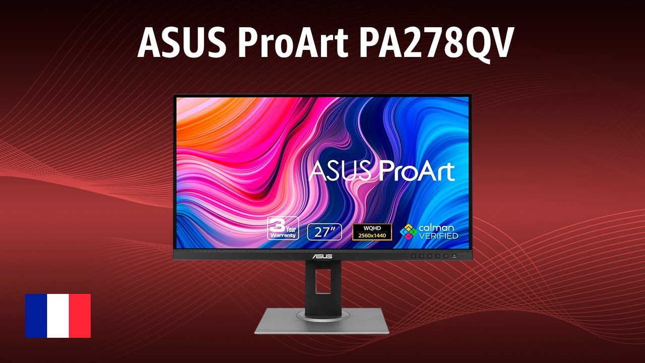 ASUS ProArt PA278QV Monitor | REVIEW | French - YouTube