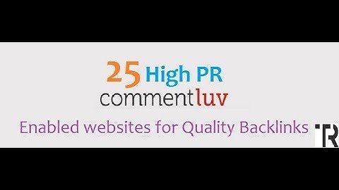 High Authority Dofollow CommentLuv Blogs