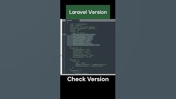 Check Laravel Version #laravel #laraveldevelopment #shorts