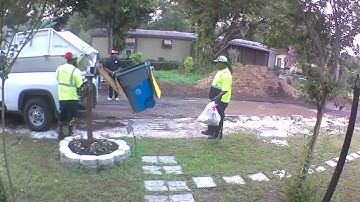 Trash bin removal by COJ waste management - trash p/u refused