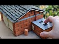 DIY Mini Garage with Mini Bricks - Bricklaying Model