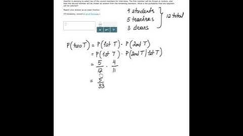 Probability of dependent events, Elementary Statistics in ALEKS