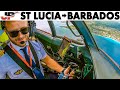 St Lucia to Barbados Full Flight in Cockpit ATR42-500 + Regional Pilotlife