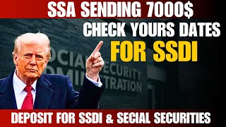 $7,000 Direct Deposit for SSDI & Social Security Beneficiaries, SSA, SSI, Stimulus checks 2025 Wealth