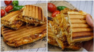 Chicken panini Sandwich,Quick And Easy Sandwich Recipe By Recipes Of The World 