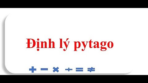 Định lý pytago (pytago đảo)