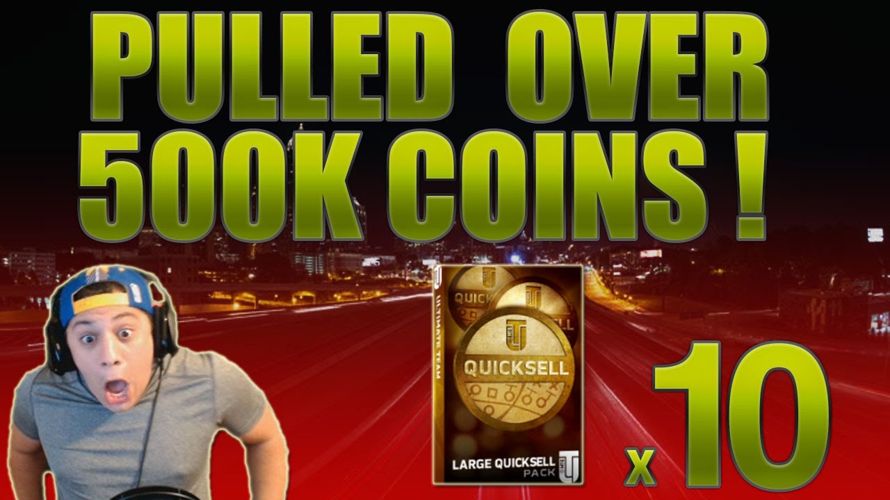 WE PULLED OVER 500K COINS! (LARGE QUICKSELL PACK OPENING) - MADDEN 16 ULTIMATE TEAM