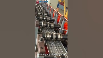 Cable tray roll forming machine #cabletraymachine #rollformingmachine