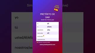🇪🇸 Learn the simple past of DAR (to give)