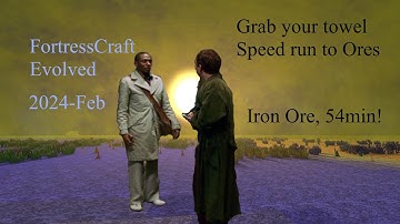 SquishCore FortressCraft Evolved Ore Run! - 2024 World Record for iron ore, 54minutes!!