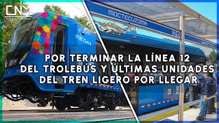 Ponen en marcha nuevos trenes del Tren Ligero y unidades de pruebas en el Trolebús línea 12, CDMX