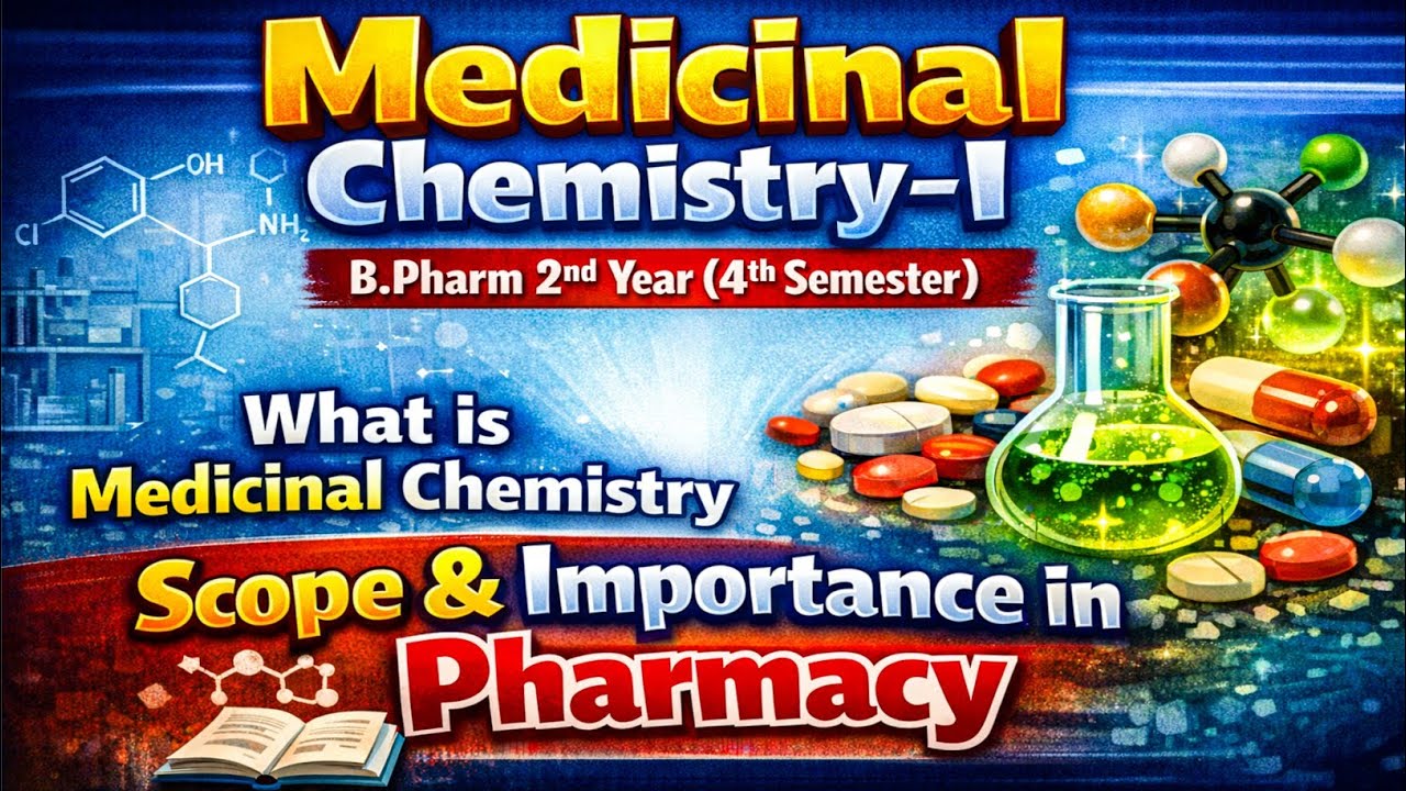 Introduction To Medicinal Chemistry // B.Pharm 2nd Year //4th Semester 😍 // बहुत ही आसान भाषा में 🔥 